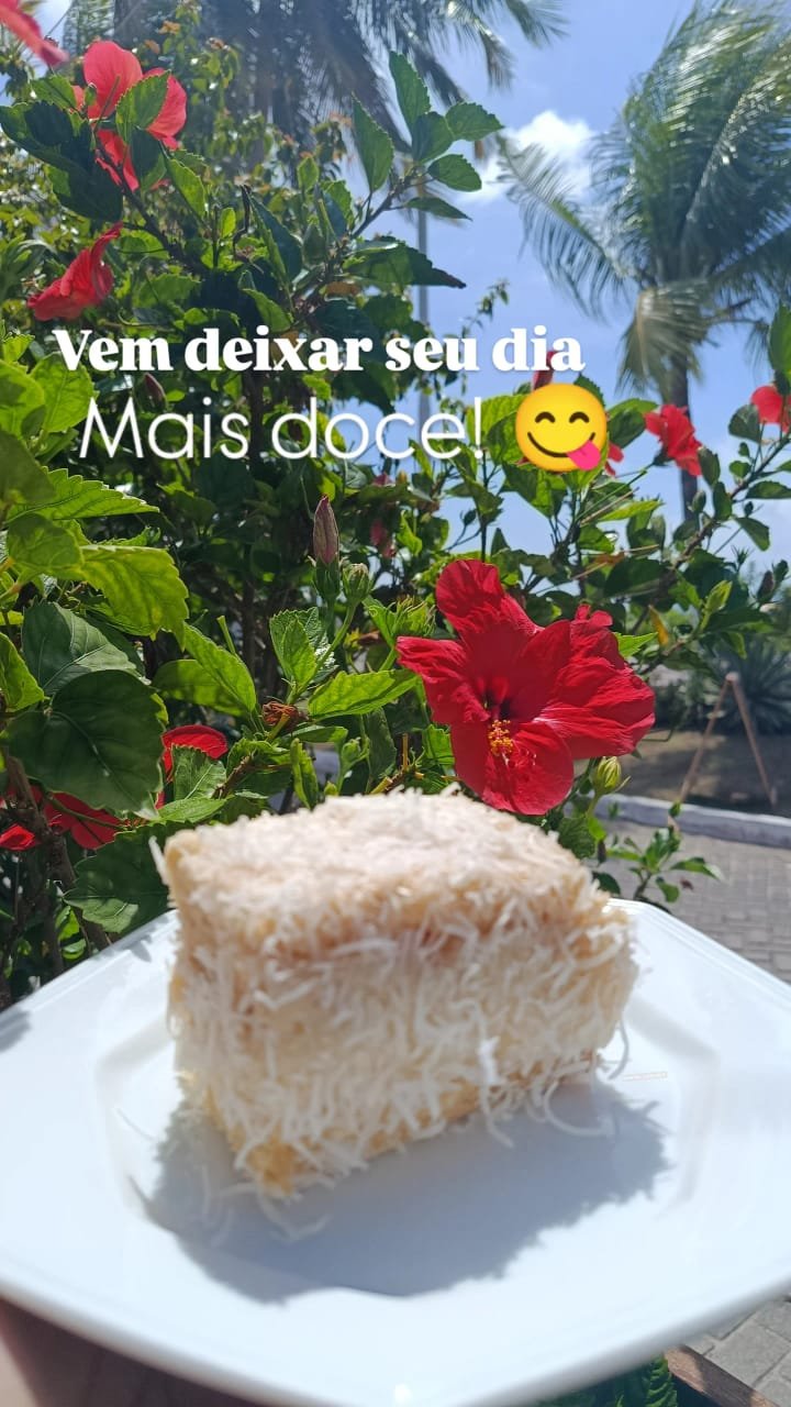 Bolo gelado de coco - Cozinha Encantada
